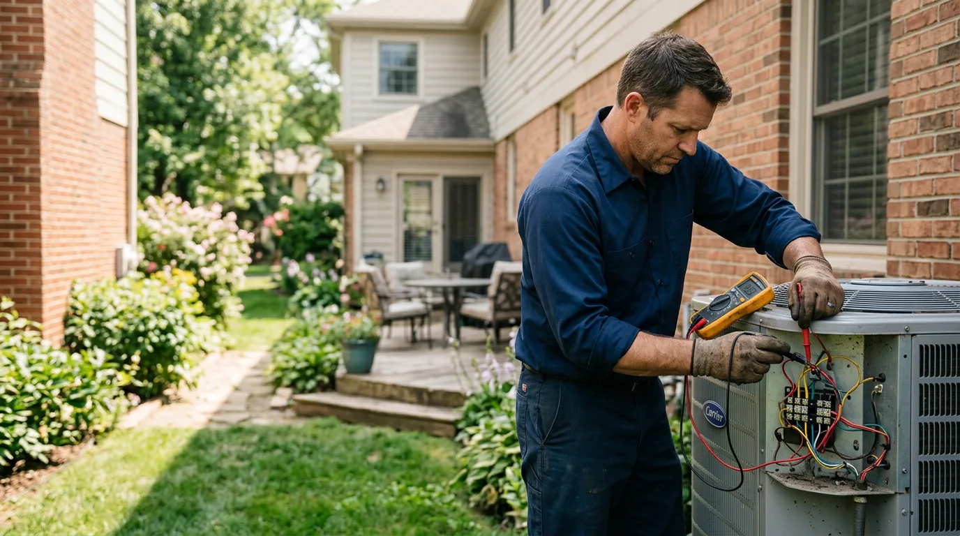HVAC technician working near Lutsen, MN